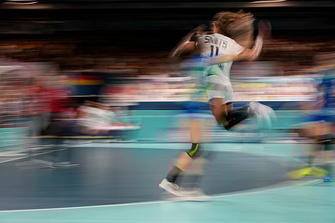 Women's handball match